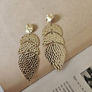 PENDIENTES FLOR Y CRISTAL  Joya de acero inoxidable
