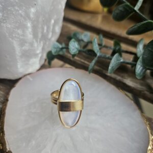 ANILLO DE ACERO PIEDRA AZUL  Joya de acero inoxidable