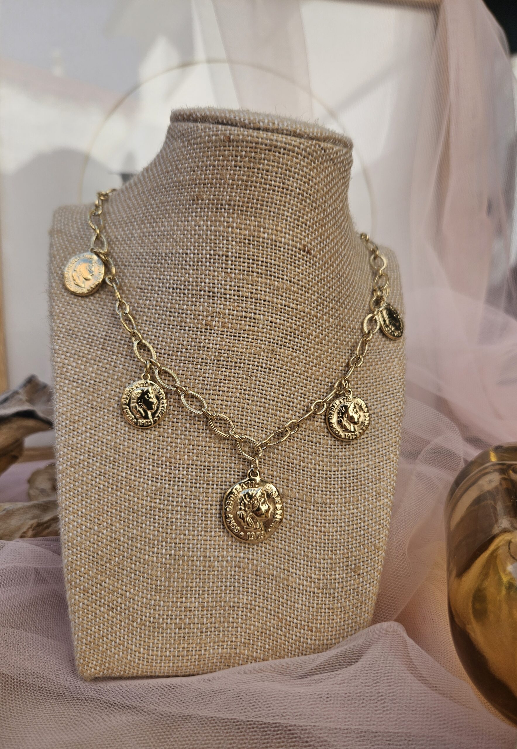 COLLAR ACERO MONEDAS Joya de acero inoxidable COLLAR ACERO MONEDAS Joya de acero inoxidable